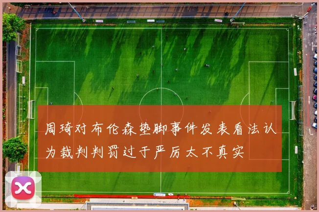 周琦对布伦森垫脚事件发表看法认为裁判判罚过于严厉太不真实